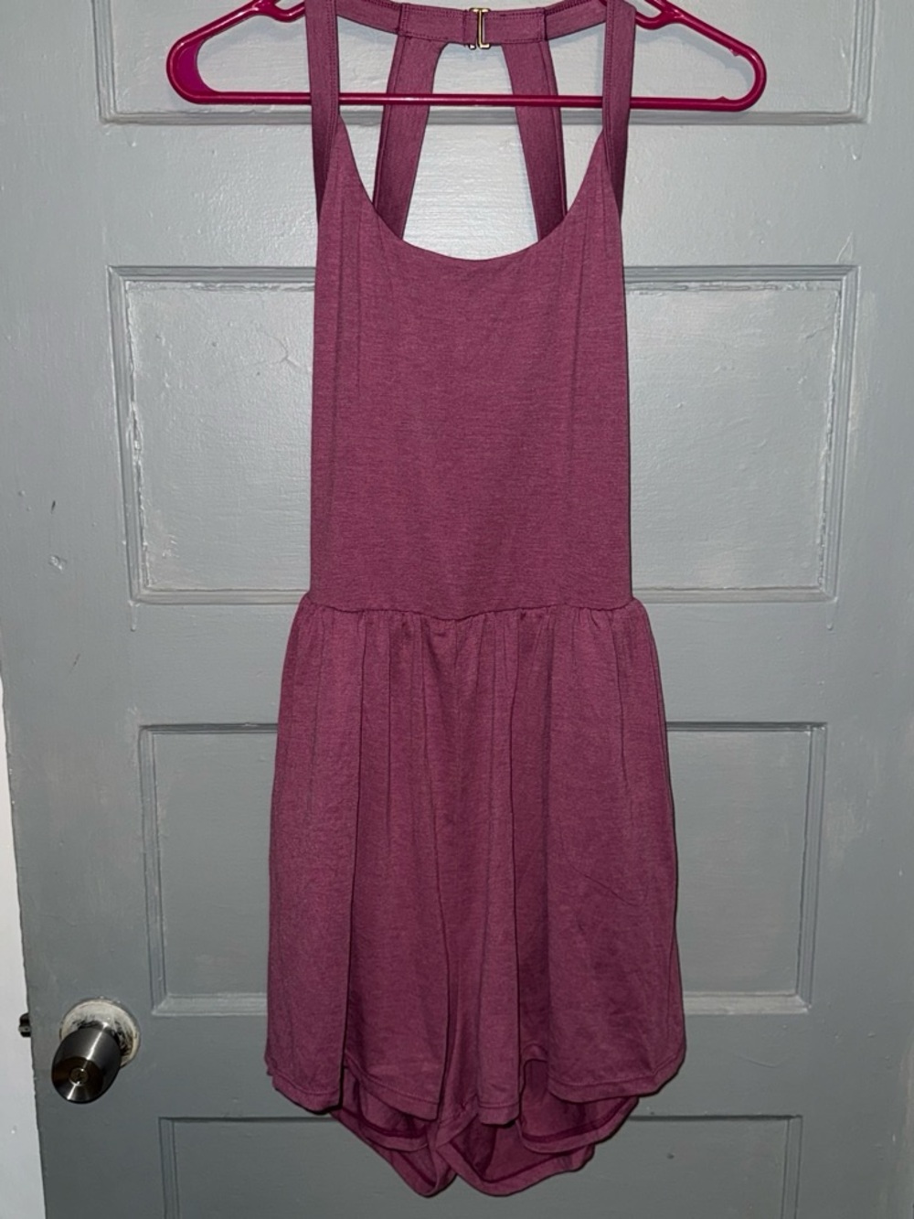 HALARA Mauve Racerback easy Peezy romper